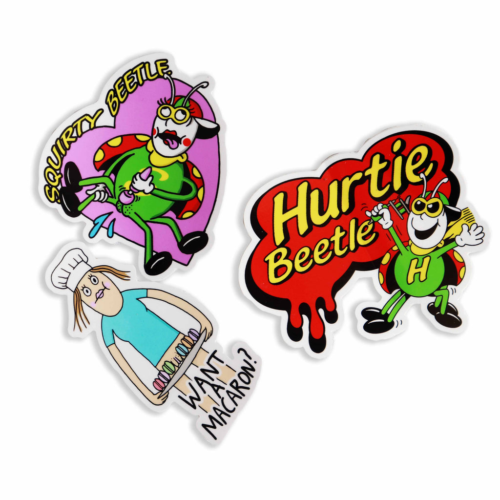 Hurtie Beetle Show Bag - Hurtie Beetle White Tee